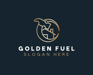 Golden Home House logo design