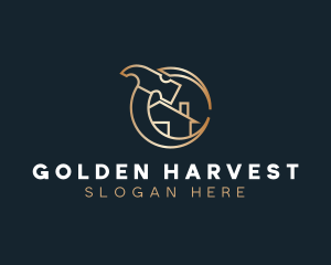 Golden Home House logo design