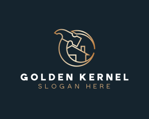 Golden Home House logo design