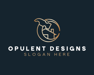 Golden Home House logo design