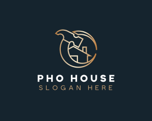 Golden Home House logo design