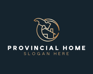 Golden Home House logo design