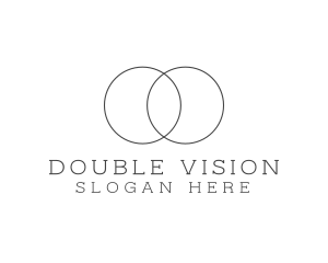 Double Circle Wordmark logo design