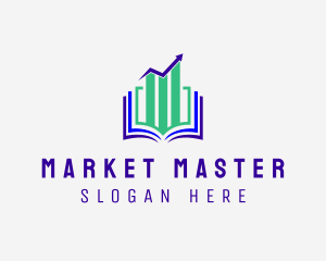 Stock Market Book  logo design