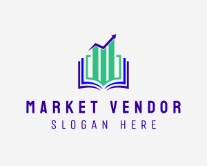 Stock Market Book  logo design