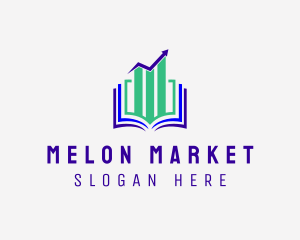 Stock Market Book  logo design