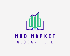 Stock Market Book  logo design