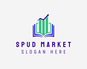 Stock Market Book  logo design