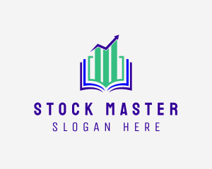 Stock Market Book  logo design