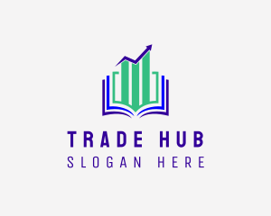 Stock Market Book  logo design