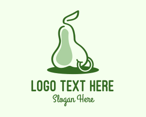 Green Pear Fruit Piercing logo