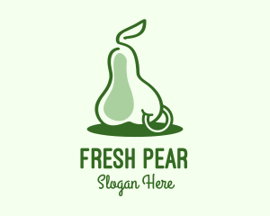 Green Pear Fruit Piercing logo