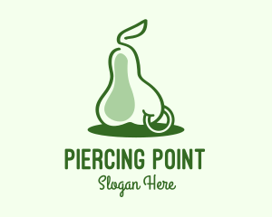 Green Pear Fruit Piercing logo