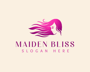 Woman Hair Salon logo design