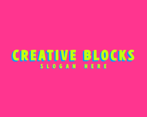 Neon Pop Hipster logo design