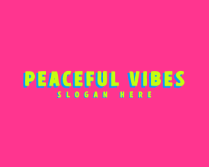 Neon Pop Hipster logo design