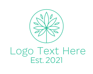 Organic Marijuana Herb logo