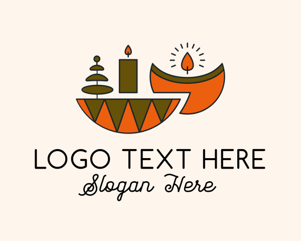 Tealight Candle logo example 4