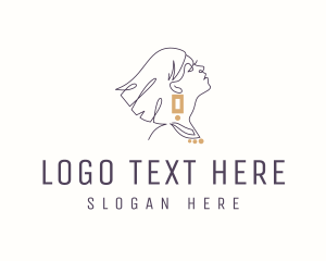 Luxury Feminine Jewelry Logo