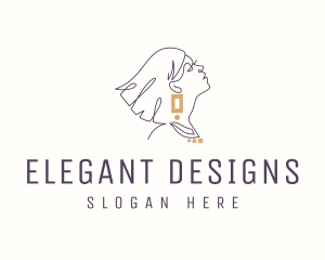 Luxury Feminine Jewelry logo design