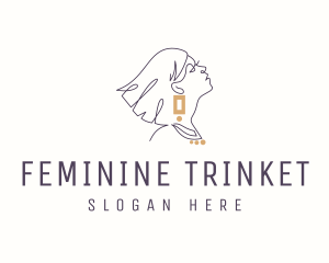 Luxury Feminine Jewelry logo design