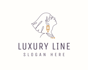 Luxury Feminine Jewelry logo design