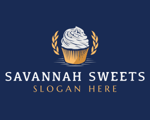 Sweet Cupcake Dessert logo design