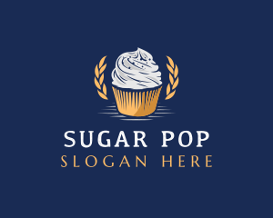 Sweet Cupcake Dessert logo design