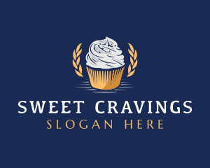 Sweet Cupcake Dessert logo design