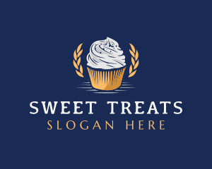 Sweet Cupcake Dessert logo design