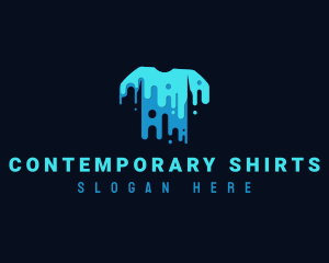 Shirt Printing Paint logo design