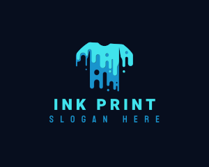 Shirt Printing Paint logo design