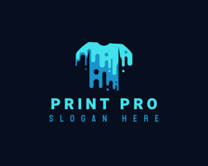 Shirt Printing Paint logo design