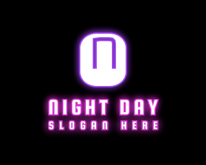 Neon Light Bar logo design