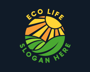 Eco Sunrise Field logo design