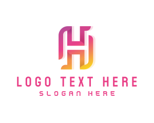 Tech Startup Letter H logo