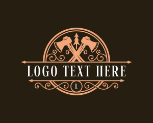 Woods Lumberjack Axe logo