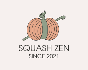 Squash Yarn Ball  logo design