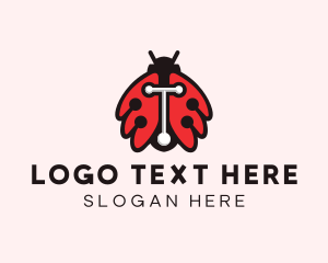 Ladybug Beetle Drone Logo