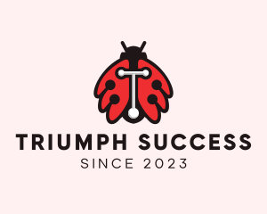 Ladybug Beetle Drone logo design