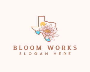 Texas Water Lily logo design