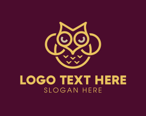 Gold Horned Owl logo