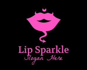 Evil Sexy Lips  logo design