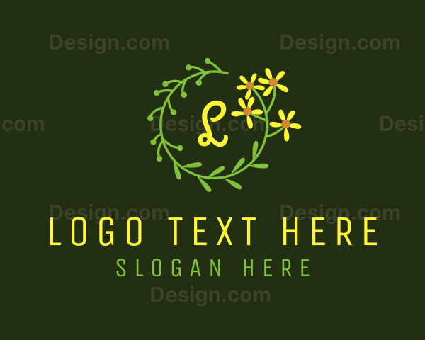 Ornamental Flower Beauty Logo