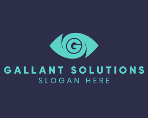 Surveillance Eye Letter G logo design