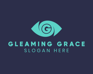 Surveillance Eye Letter G logo design