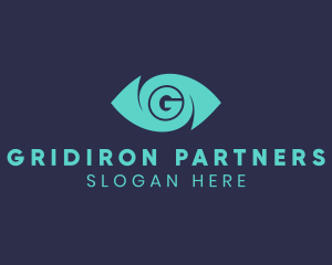 Surveillance Eye Letter G logo design