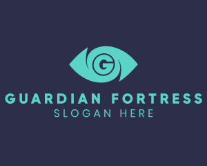 Surveillance Eye Letter G logo design