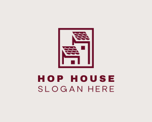 House Roofing Property logo design