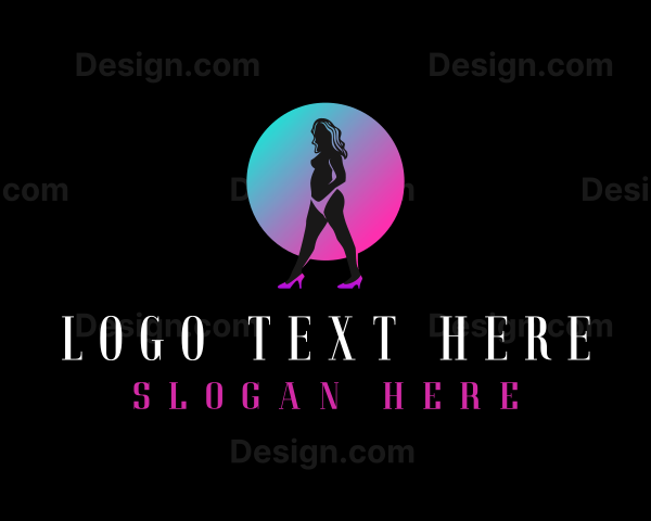 Naught Sexy Woman Logo